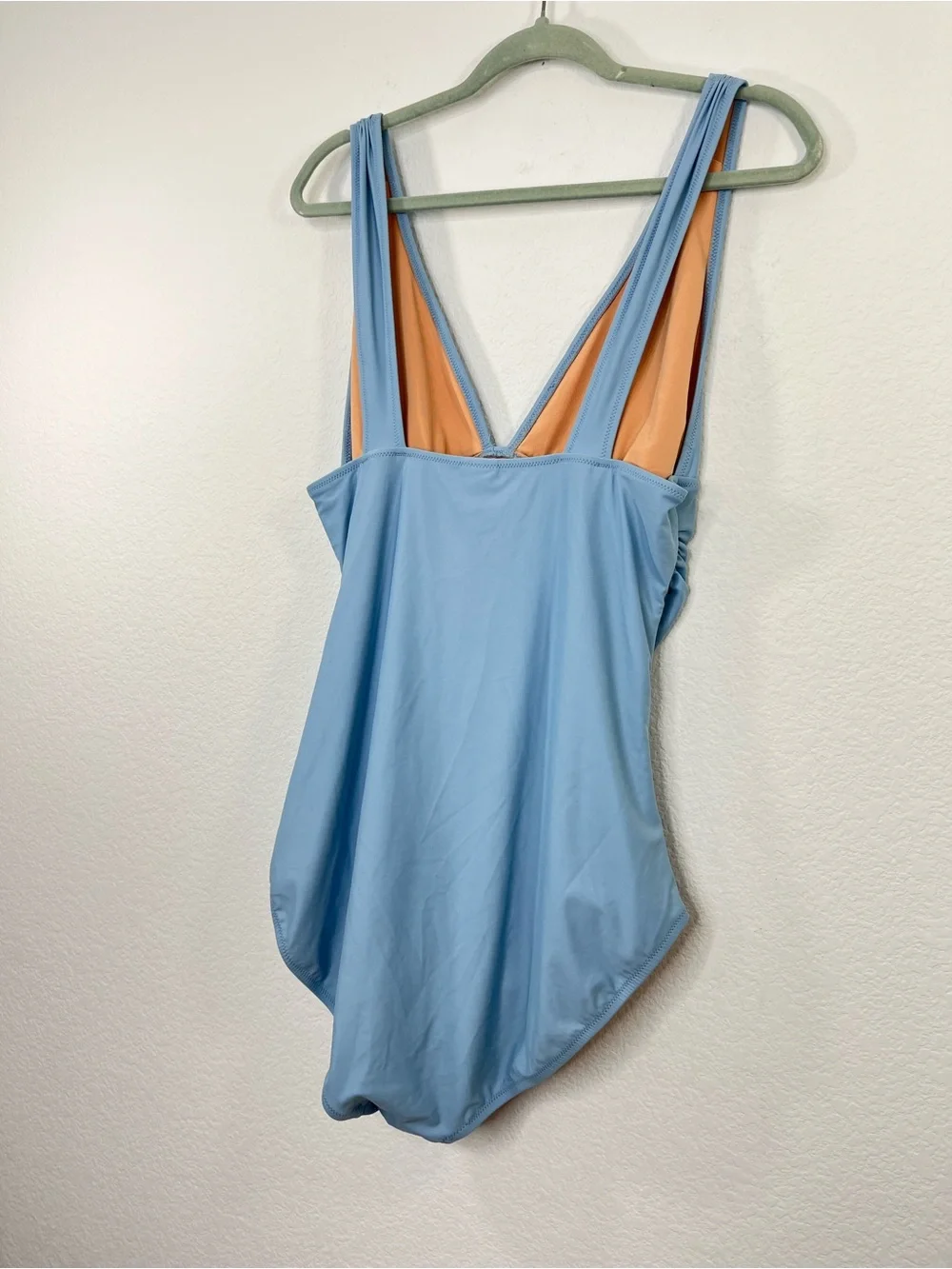 J. Crew Ruched V-neck one-piece swimsuit size 16 style BC140